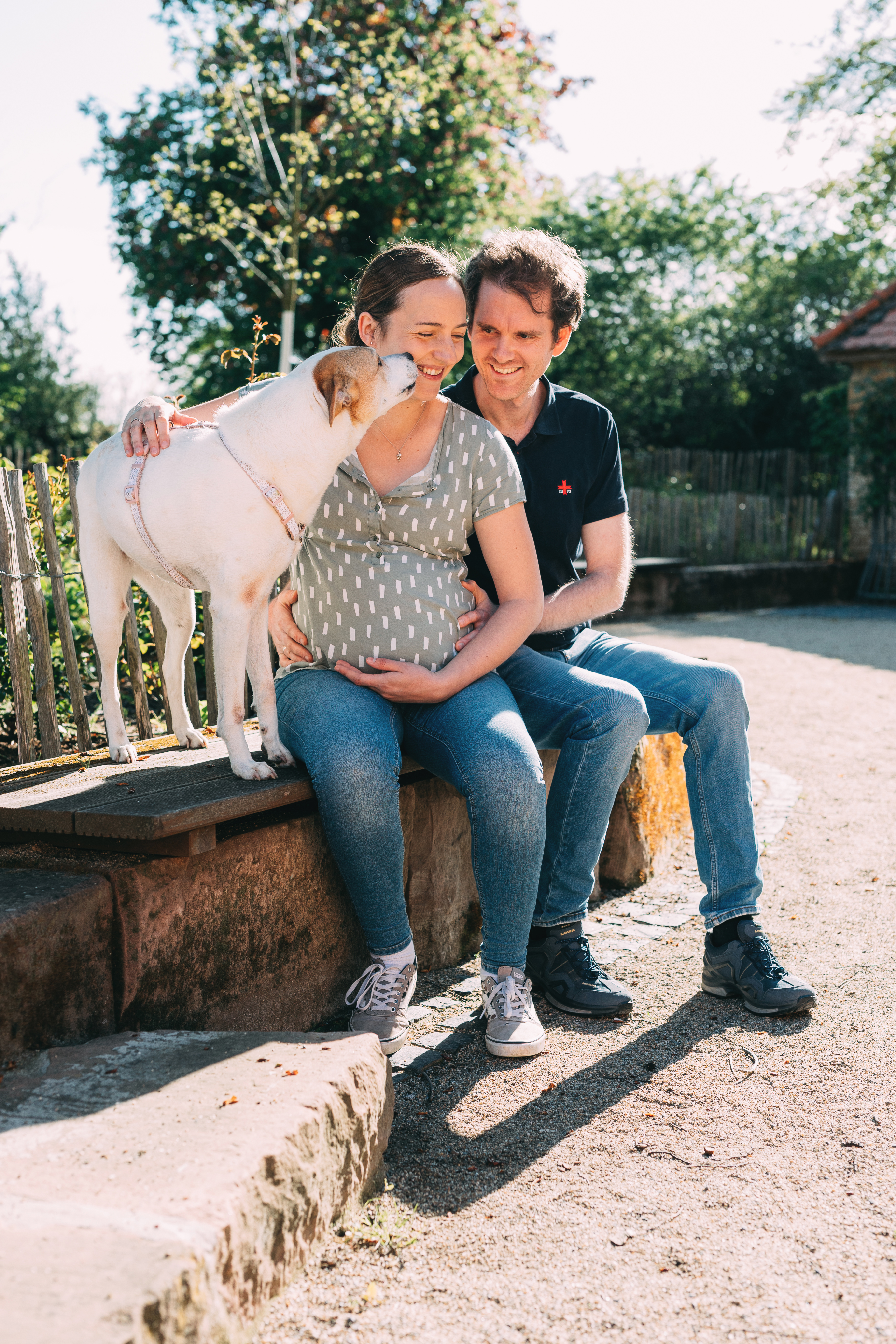 Bild von meinem Mann, Ruby und mir